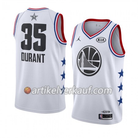 NBA Golden State Warriors Trikot Kevin Durant 35 2019 All-Star Jordan Brand Weiß Swingman - Herren